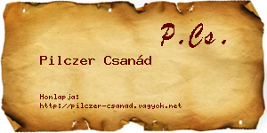 Pilczer Csanád névjegykártya
